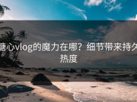 糖心vlog的魔力在哪？细节带来持久热度