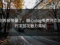 别再被带偏了，糖心vlog免费网页版的深层次魅力揭秘