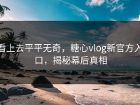 看上去平平无奇，糖心vlog新官方入口，揭秘幕后真相
