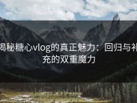 揭秘糖心vlog的真正魅力：回归与补充的双重魔力
