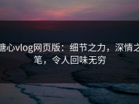 糖心vlog网页版：细节之力，深情之笔，令人回味无穷