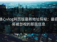 糖心vlog网页版最新地址探秘：最容易被忽视的那层信息