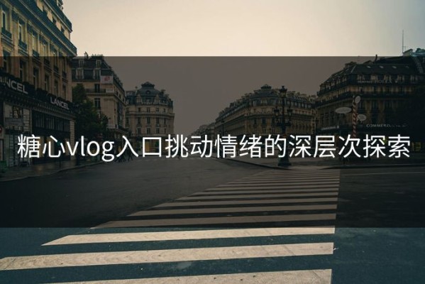 糖心vlog入口挑动情绪的深层次探索