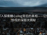 深入探索糖心vlog背后的真相——让你惊叹的深层次揭秘
