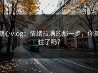 糖心vlog：情绪拉满的那一步，你抓住了吗？
