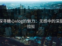 探寻糖心vlog的魅力：无感中的深层拉扯