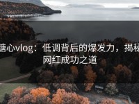 糖心vlog：低调背后的爆发力，揭秘网红成功之道