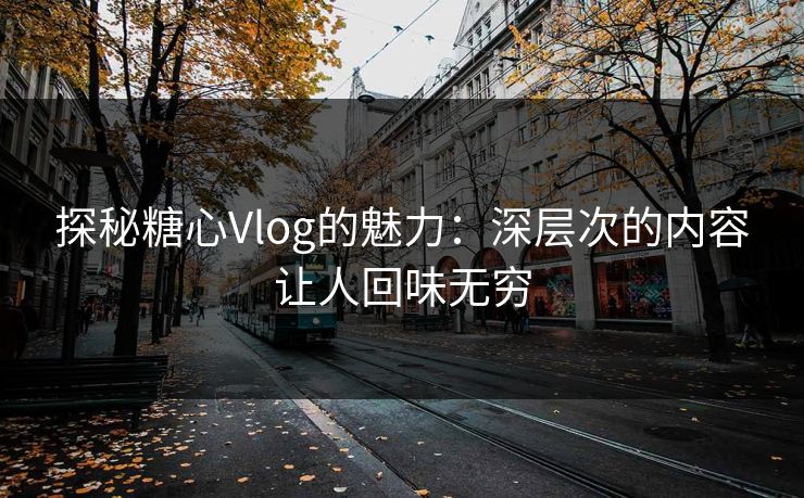 探秘糖心Vlog的魅力：深层次的内容让人回味无穷