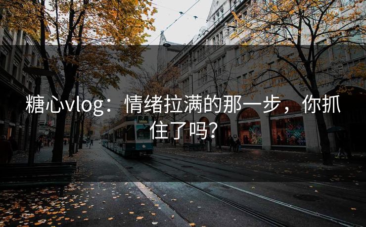 糖心vlog：情绪拉满的那一步，你抓住了吗？