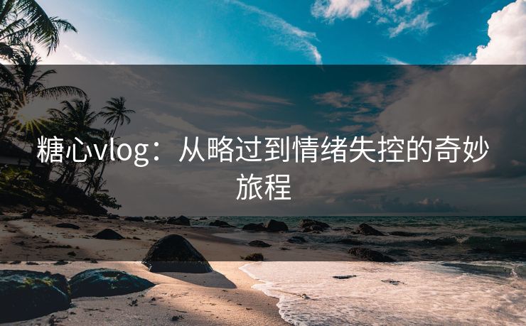 糖心vlog:从略过到情绪失控的奇妙旅程 糖心vlog:从略过到情绪失控的奇妙旅程